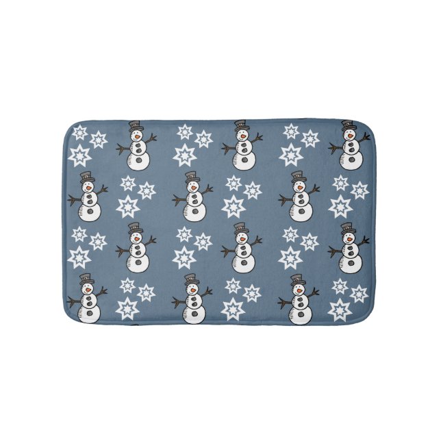 Snowman Bath Mat (Front)
