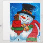 Snowman bearing Gifts (Front/Back)