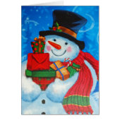 Snowman bearing Gifts (Front)