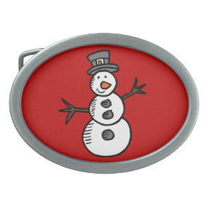 Snowman Belt Buckle