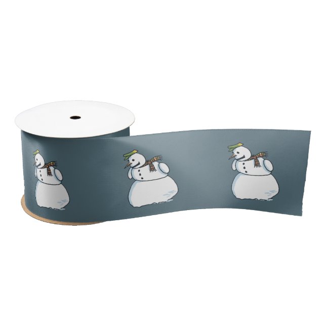 Snowman blue ribbon (Spool)