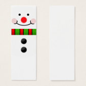 Snowman Bookmark (Front & Back)