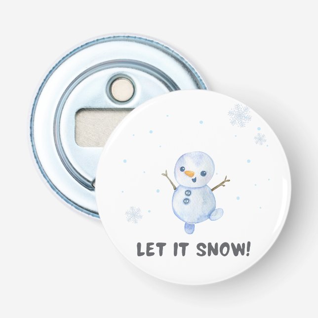 Snowman  bottle opener (Front)