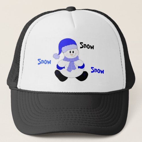 Snowman Bring On The Snow Trucker Hat