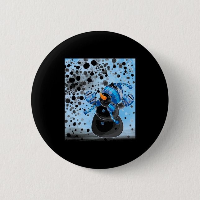 Snowman  button (Front)