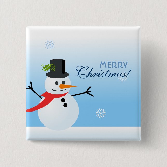 Snowman Button (Front)