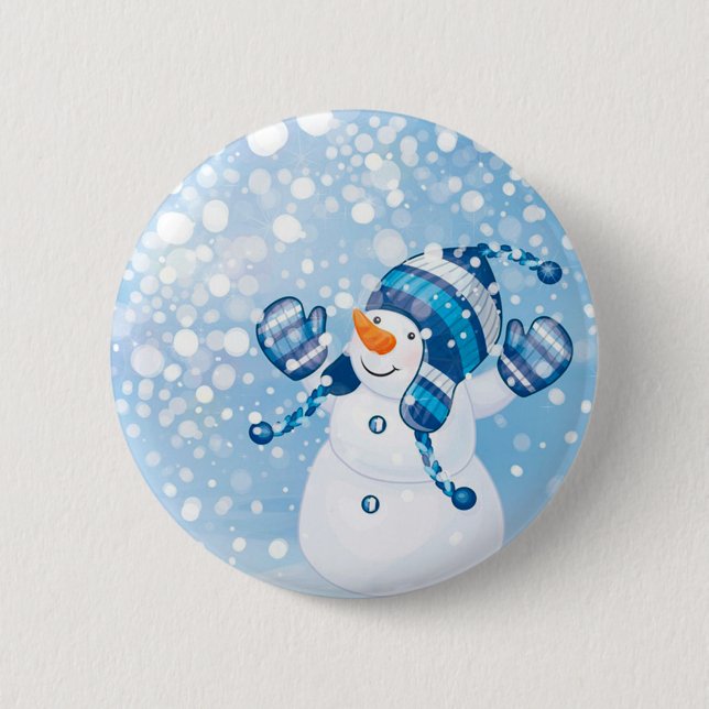 Snowman Button (Front)