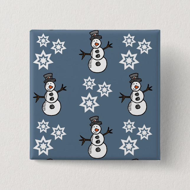 Snowman Button (Front)