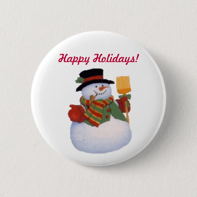 Snowman Button (Front)