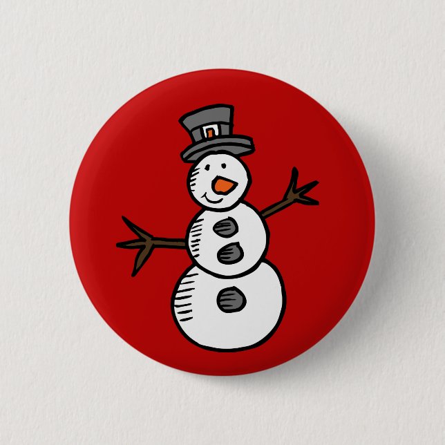 Snowman Button (Front)