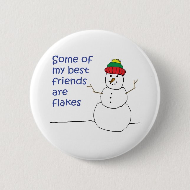 Snowman Button (Front)