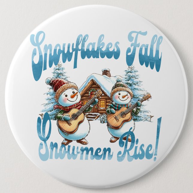 Snowman Button (Front)