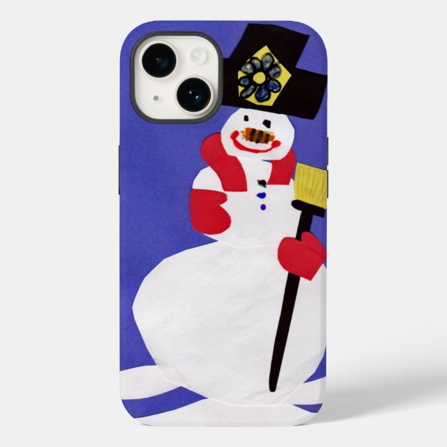 Snowman by VictoriaShaylee Case-Mate iPhone Case (Back)