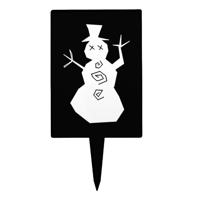 +{ Snowman }+ Cake Topper (Front)