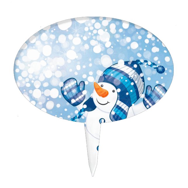 Snowman Cake Topper (Front)