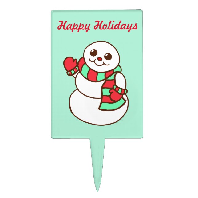 Snowman Cake Topper (Front)