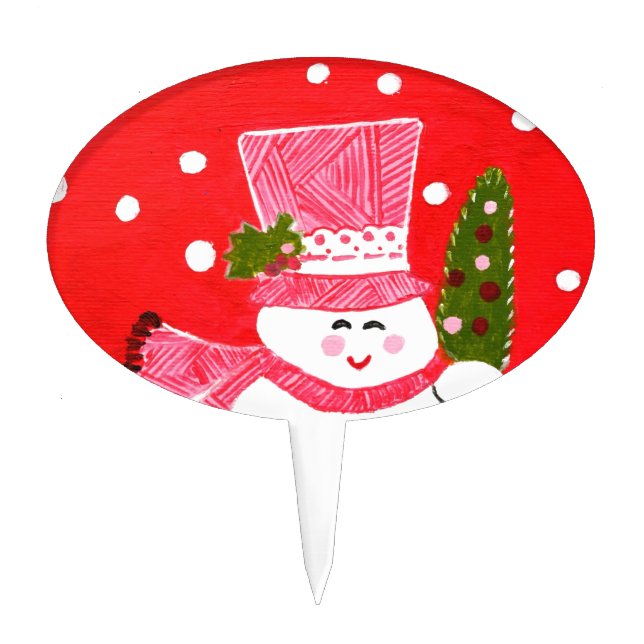 Snowman Cake Topper (Front)