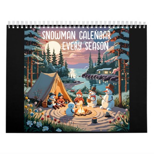 Snowman Calendar Every Season