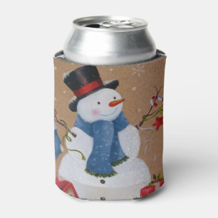 Snowman Can Cooler