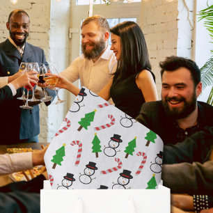 Snowman Candy Cane Christmas Tree Tissue Paper