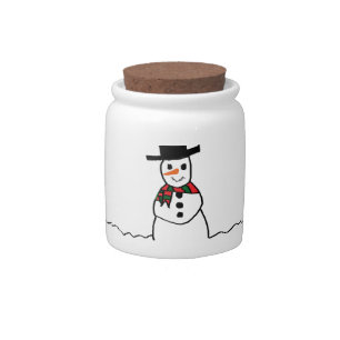 Snowman Candy Jar