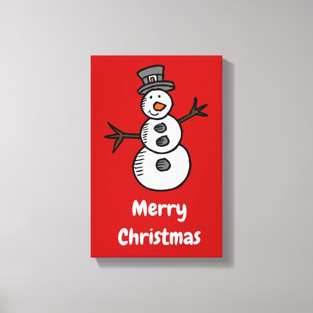 Snowman Canvas Print (Front)