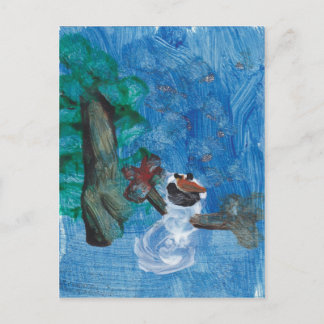 Snowman_Card Postcard