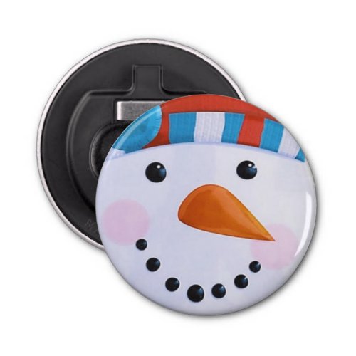 Snowman Carrot Nose Winter Christmas Bottle Opener