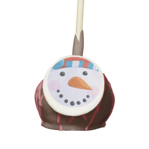 Snowman Carrot Nose Winter Christmas Cake Pops