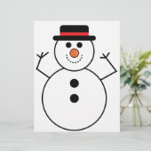 Snowman Cartoon (Standing Front)