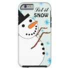 Snowman Catching Snowflakes iPhone 6 Case
