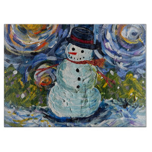 Snowman Charcuterie Board