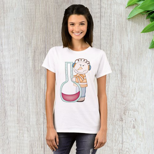 Snowman Checking The Temperature T_Shirt