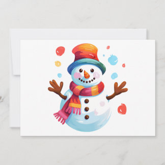 Snowman - Cheerful Snowman for Christmas Holiday