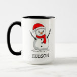 Snowman Childrens Hot Chocolate Christmas eve Gift Mug<br><div class="desc">Snowman Childrens Hot Chocolate Christmas eve Gift Mug</div>