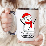 Snowman Childrens Hot Chocolate Christmas eve Gift Mug<br><div class="desc">Snowman Childrens Hot Chocolate Christmas eve Gift Mug</div>