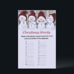 Snowman christmas alphabet words game<br><div class="desc">Snowman christmas alphabet words game</div>