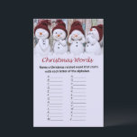 Snowman christmas alphabet words game<br><div class="desc">Snowman christmas alphabet words game</div>
