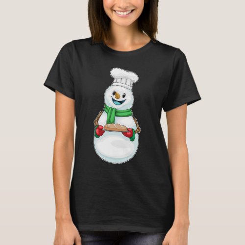 Snowman Christmas Baker T_Shirt