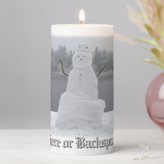 Snowman Christmas Candles Custom Holiday Candles