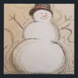 Snowman Christmas Canvas Wall Art<br><div class="desc">Snowman Christmas Canvas Wall Art</div>