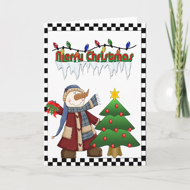 Snowman Christmas Card (Front)