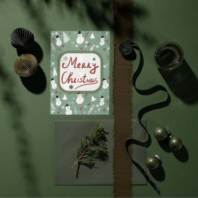 Snowman Christmas  Card (Creator Uploaded)