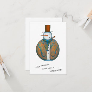 Snowman Christmas Card