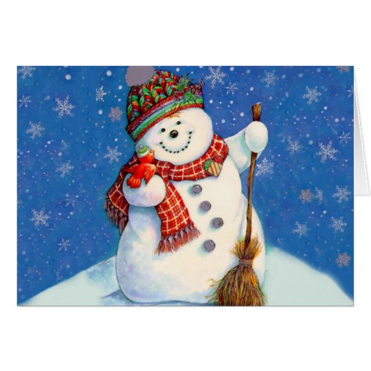 Snowman Christmas Card