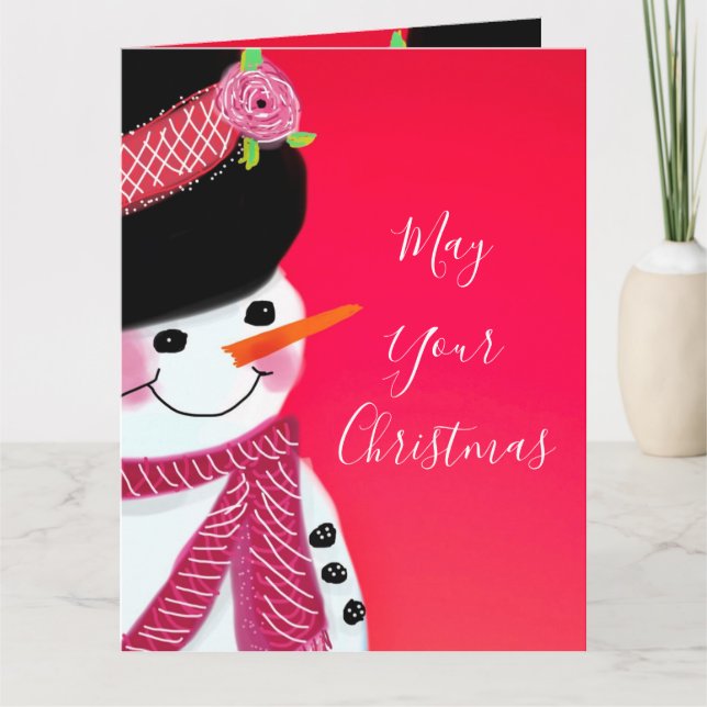 Snowman Christmas Card (Front)