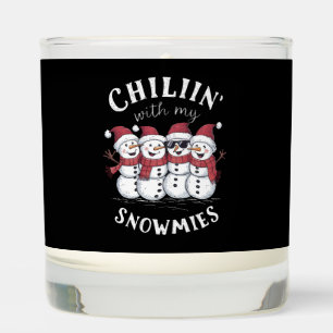 Snowman Christmas Chillin With My Snowmies Gift  Scented Candle