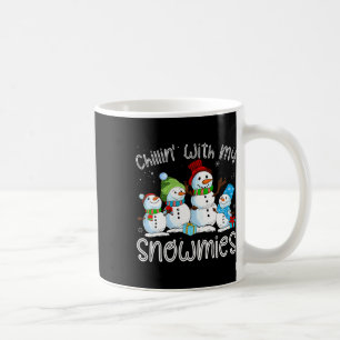 Snowman Christmas Chillin With My Snowmies Ugly Gi Coffee Mug