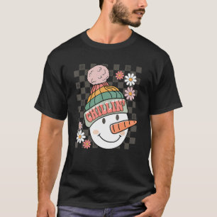 Snowman Christmas Chillin With My Snowmies Ugly T-Shirt