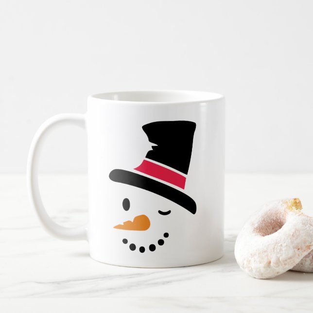 Snowman Christmas Coffee Mug (With Donut)